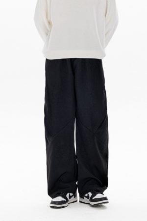 Retro Stylish Foldable Casual Pants for Men - Versatile Loose Fit Long Trousers for Autumn Winter Trend