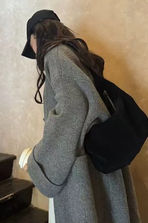 Retro Suede Tote Bag for Women - 2025 Autumn Winter Versatile Shoulder Dumpling Bag, Stylish Underarm Accessory