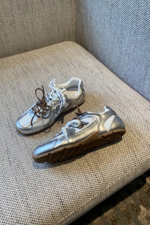 Retro Womenâ€™s Thick-Soled Sports Shoes - Breathable Mesh Sneakers for Training, Cycling, Casual Wear - Y2K Style 2025