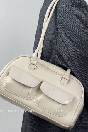 Retro Women's Underarm Bag 2024 - Trendy College Style Large Capacity Shoulder Tote Fashion Bag