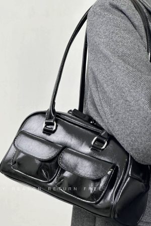 Retro Women's Underarm Bag 2024 - Trendy College Style Large Capacity Shoulder Tote Fashion Bag