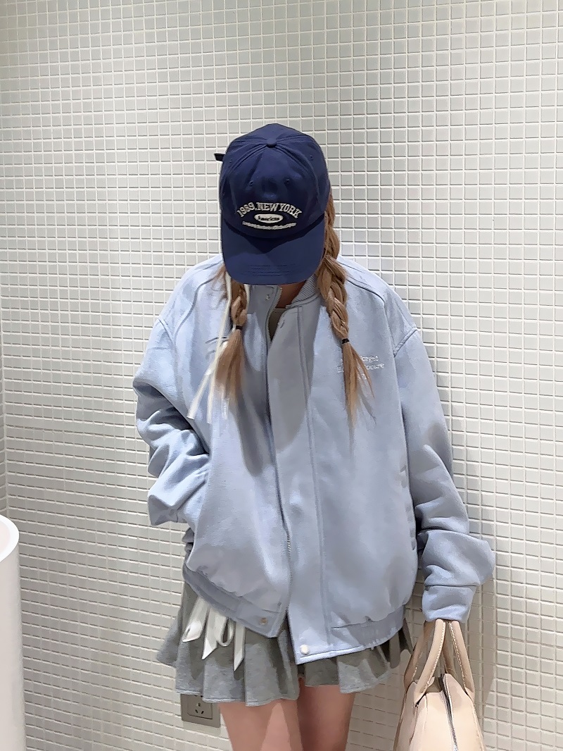 Reversible Suede Baseball Jacket for Couples - Spring 90s American Hip-Hop Embroidered Trendy Style Reversible Suede Baseball Jacket for Couples - Spring 90s American Hip-Hop Embroidered Trendy Style