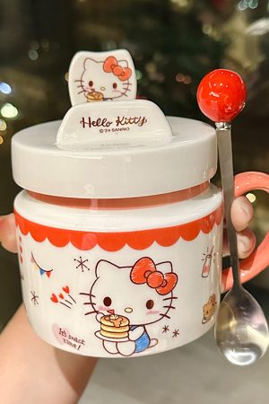 Sanrio Kuromi Ceramic Mug - Cute Cinnamoroll Coffee Cup, Perfect Birthday Gift for Girls, Collectible Kawaii Style Drinkware