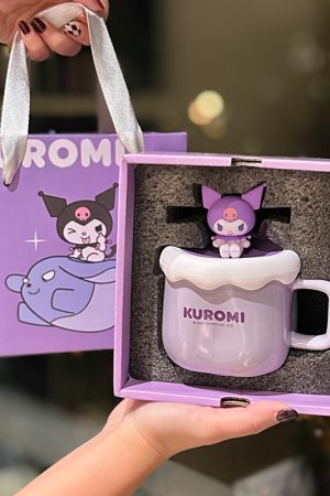 Sanrio Kuromi Ceramic Mug - Cute Cinnamoroll Coffee Cup, Perfect Birthday Gift for Girls, Collectible Kawaii Style Drinkware