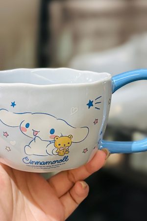 Sanrio Kuromi Ceramic Mug - Cute Cinnamoroll Coffee Cup, Perfect Birthday Gift for Girls, Collectible Kawaii Style Drinkware