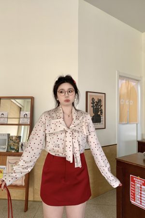 Satin A-Line Midi Skirt in Tipsy Cherry, Plus Size, Slimming Design for Summer, Cool and Casual, 90s Inspired Fashion