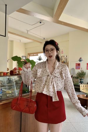 Satin A-Line Midi Skirt in Tipsy Cherry, Plus Size, Slimming Design for Summer, Cool and Casual, 90s Inspired Fashion