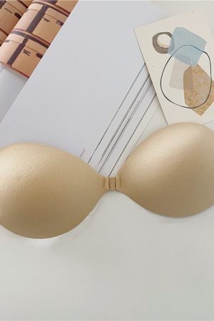 Seamless Anti-Slip Nipple Covers for Women - Thickened Strapless Bra for Summer Beach Vacation and Small Chest Gathering