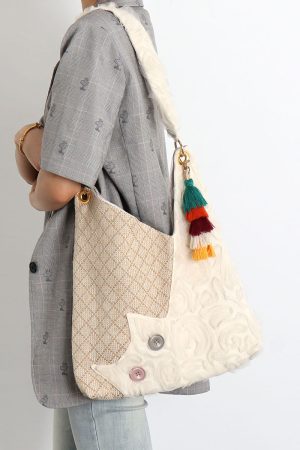 Seaside Vacation Cat Shoulder Crossbody Bag - Spring/Summer Style for Trendy Days