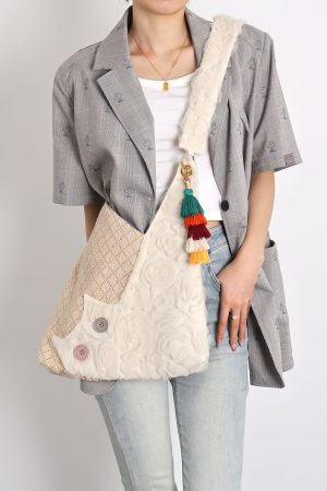 Seaside Vacation Cat Shoulder Crossbody Bag - Spring/Summer Style for Trendy Days