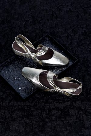 Sheepskin Silver Square-Toe Backless Sandals for Women - Chunky Heel, Two-Way Summer Slippers, Trendy Footwear