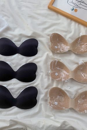 Silicone Invisible Bra for Small Breasts - Thickened Anti-Slip Stickers for Wedding Dresses, Seamless Backless Lingerie Support