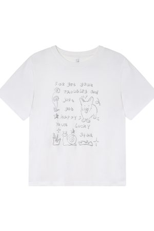 Silver Glitter Foam Letter Printed Short Sleeve T-shirt for Women - Loose Pure Cotton Round Neck Top for Spring Summer Fashion