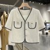 Silver Gray French-Style Women's Wind Suit Jacket - Thin Summer Trendy Top for Socialites and Internet Celebrities, 2025 Fashion
