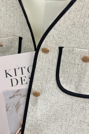 Silver Gray French-Style Women's Wind Suit Jacket - Thin Summer Trendy Top for Socialites and Internet Celebrities, 2025 Fashion