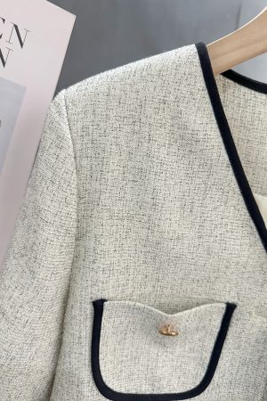 Silver Gray French-Style Women's Wind Suit Jacket - Thin Summer Trendy Top for Socialites and Internet Celebrities, 2025 Fashion