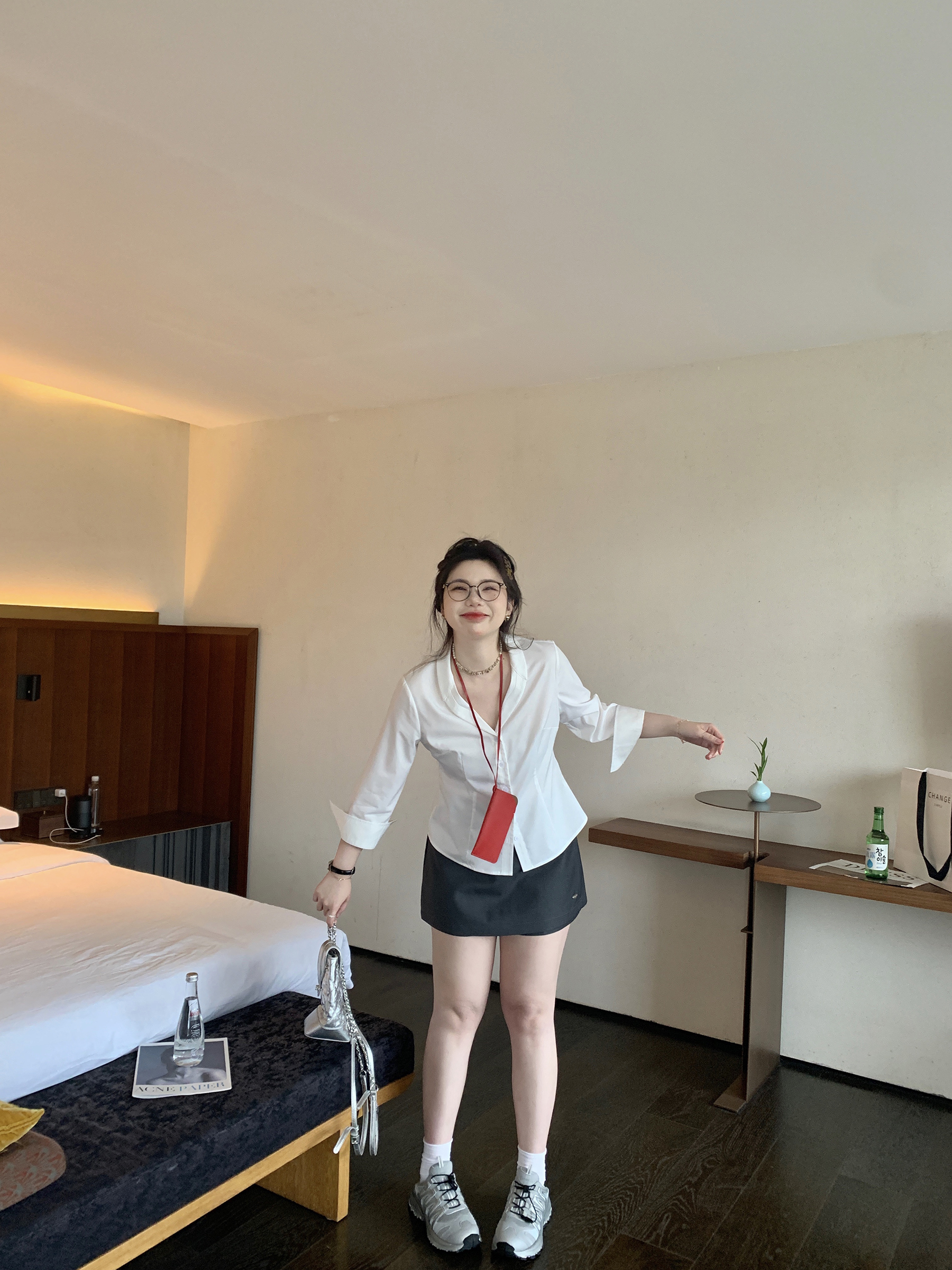 Slightly Chubby Double-Layer Side-Slit Suit Skirt Pants for Urban Office Ladies - Versatile Fashion Staple Slightly Chubby Double-Layer Side-Slit Suit Skirt Pants for Urban Office Ladies - Versatile Fashion Staple