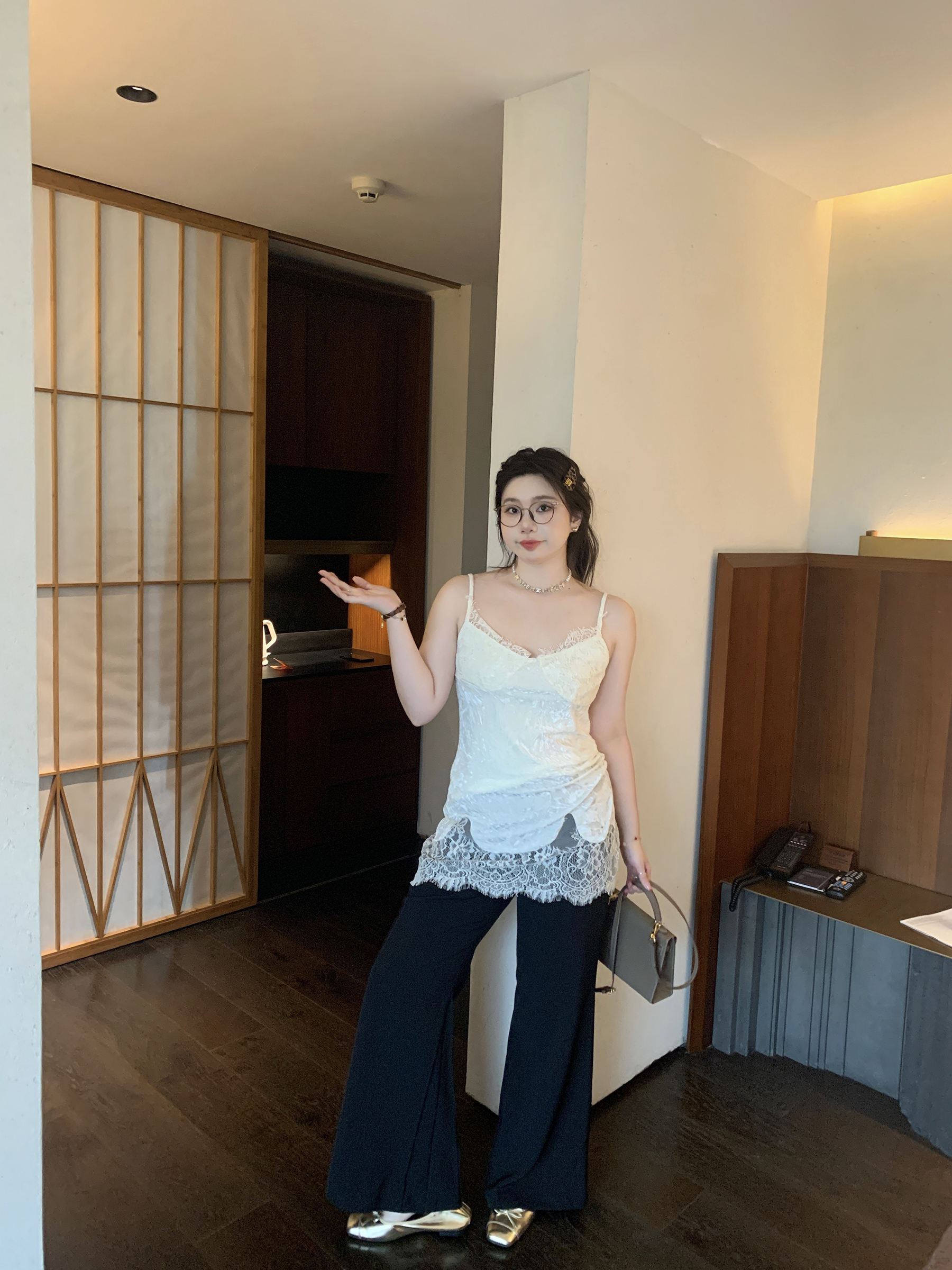 Slightly Flared Black Casual Suit Pants for Women - Comfortable Slim Fit for a Flattering Silhouette, Perfect for Everyday Wear Slightly Flared Black Casual Suit Pants for Women - Comfortable Slim Fit for a Flattering Silhouette, Perfect for Everyday Wear