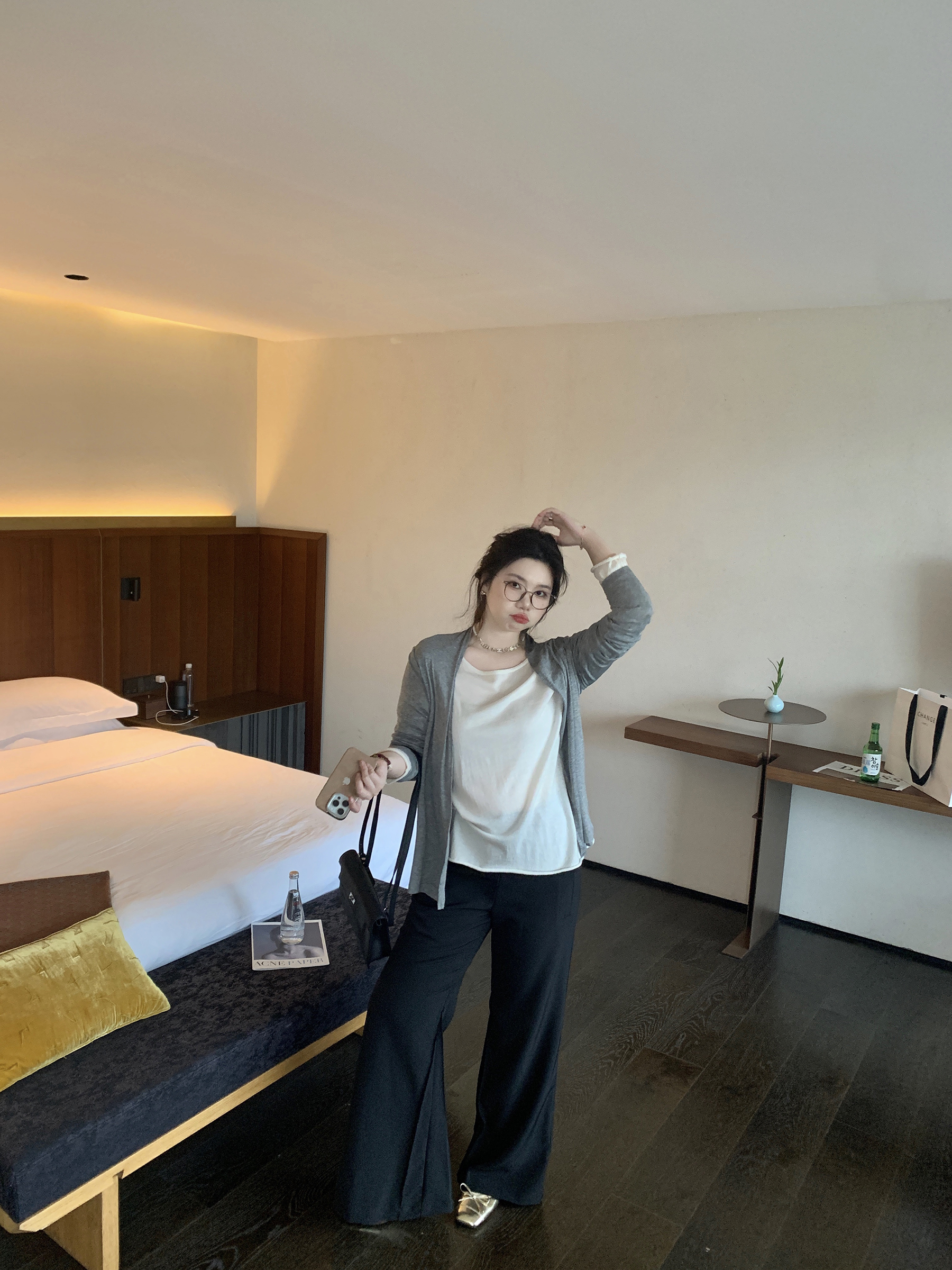 Slightly Flared Black Casual Suit Pants for Women - Comfortable Slim Fit for a Flattering Silhouette, Perfect for Everyday Wear Slightly Flared Black Casual Suit Pants for Women - Comfortable Slim Fit for a Flattering Silhouette, Perfect for Everyday Wear