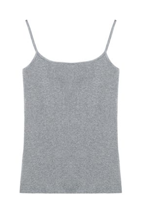 Slim-Fit Cotton Ribbed Camisole Tank Top, Thin Strap Sleeveless Summer Essential, Stretchy Layering Piece
