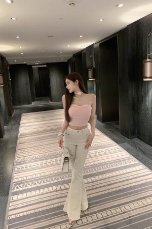 Slim-Fit Mesh Vest Top with Built-In Chest Pad - Pure Desire Style, Trendy and Chic for Y2K Fashion Enthusiasts