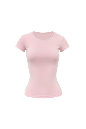 Slim Fit Shoulder Sports Short-Sleeve T-Shirt - Athletic Base Layer Top for Active Wear, Casual Style