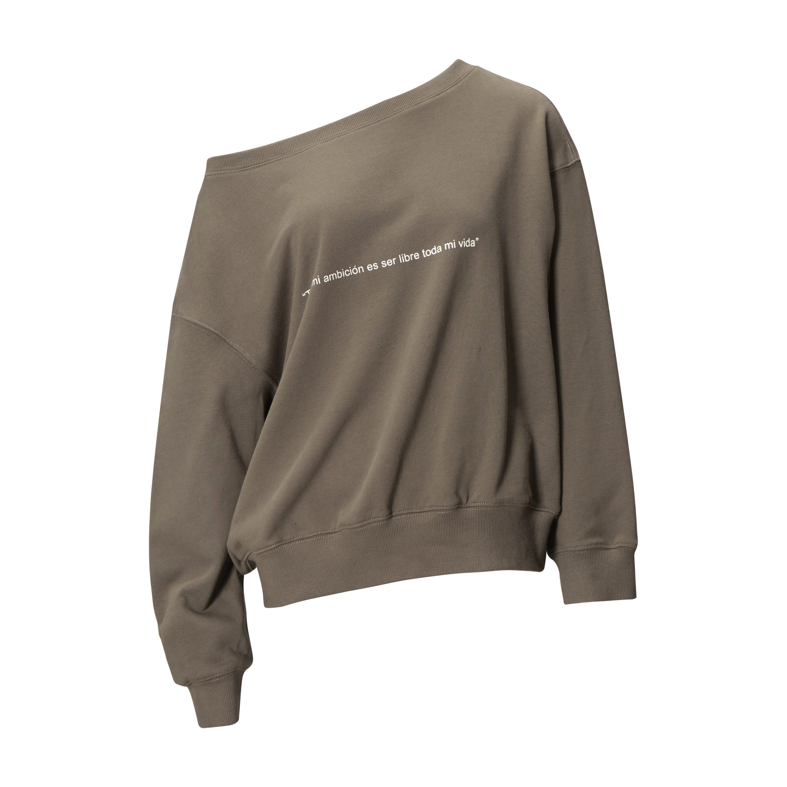 Slouchy Oversized Sweatshirt with Retro Casual One-Shoulder Design - Y2K Inspired Fashion Slouchy Oversized Sweatshirt with Retro Casual One-Shoulder Design - Y2K Inspired Fashion