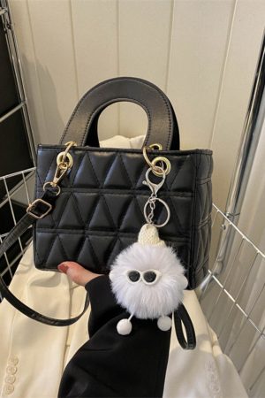 Small Diamond-Pattern Mini Bucket Bag for Women - Trendy Summer 2025 Crossbody Handbag for Commuting and Everyday Style