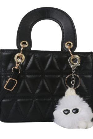 Small Diamond-Pattern Mini Bucket Bag for Women - Trendy Summer 2025 Crossbody Handbag for Commuting and Everyday Style