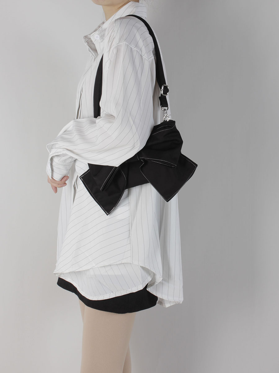 Soft Cute Bow Underarm Crossbody Bag for Women - Niche Spring/Summer Style, High-Quality Fashion Accessory Soft Cute Bow Underarm Crossbody Bag for Women - Niche Spring/Summer Style, High-Quality Fashion Accessory