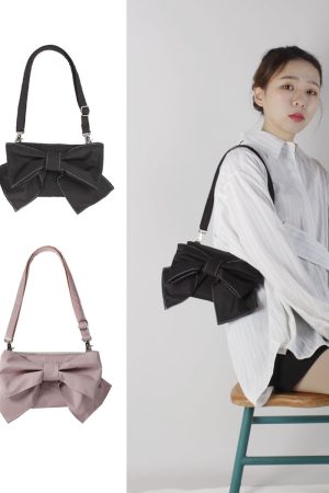Soft Cute Bow Underarm Crossbody Bag for Women - Niche Spring/Summer Style, High-Quality Fashion Accessory