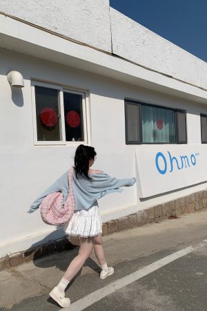 Soft-Focus Cloud Plus-Size Long Sleeve Cardigan - Moisturizing Milk Candy Smoothie Style for a Cozy Look