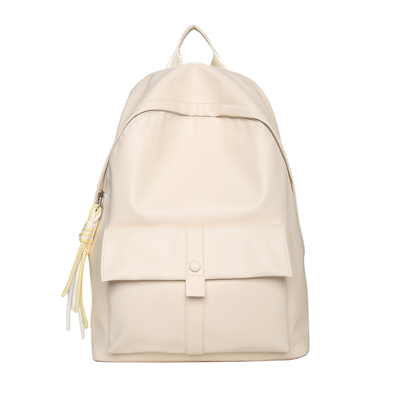 Soft Leather Backpack - Minimalist Large Capacity Travel Bag, Waterproof Design for Students, Korean Style Fashion Essentials Soft Leather Backpack - Minimalist Large Capacity Travel Bag, Waterproof Design for Students, Korean Style Fashion Essentials