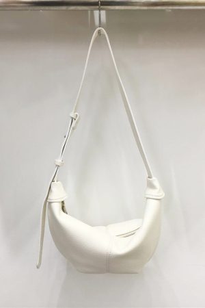 Soft Leather Casual Shoulder Crossbody Dumpling Bag - Niche INS 2025 Style, Lazy Horn Design for Effortless Chic