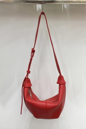 Soft Leather Casual Shoulder Crossbody Dumpling Bag - Niche INS 2025 Style, Lazy Horn Design for Effortless Chic