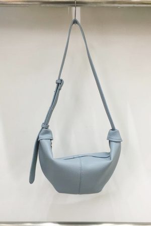Soft Leather Casual Shoulder Crossbody Dumpling Bag - Niche INS 2025 Style, Lazy Horn Design for Effortless Chic