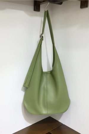Soft Leather Underarm Bag - Large Capacity Commuter Tote in Lazy Style for Spring Summer - Versatile Shoulder Crossbody Bag