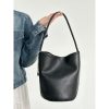 Soft Leather Water Bucket Tote Bag for Women - Summer 2024 Niche Shoulder Bag, Commuting Underarm Style
