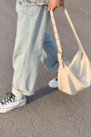 Soft Leather Wide Strap Crossbody Tote Bag for Women - Large Capacity, Perfect for Spring/Summer College Commutes