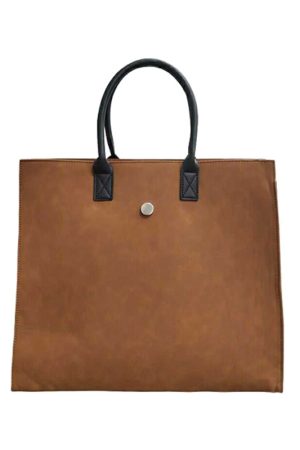 Soft Texture Large Capacity Shoulder Tote Bag for Women - Casual Commuting Crossbody Style