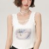 Spicy Girl Camisole with Lace Trim - Women's Summer Slim-Fit Top in American Style - Trendy Casual Fashion