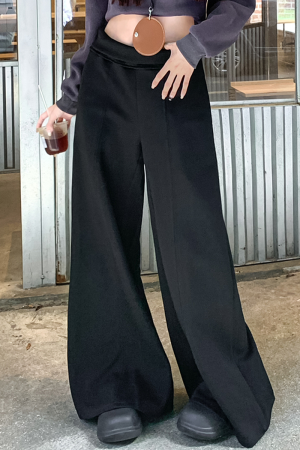 Spicy Girl Gray Casual Wide-Leg Sweatpants for Women - Loose Draped American-Style Sports Pants for Spring and Autumn