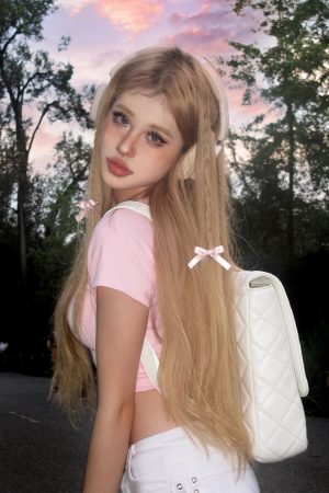 Spicy Girl Letter Foam Slim Fit Short Sleeve T-Shirt for Women - Summer American Style Flattering Top, Niche Fashion Trend