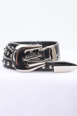 Spicy Girl Metal Work Belt - American Style Niche Design with Star Accents for Trendy 90s and Y2K Fashion