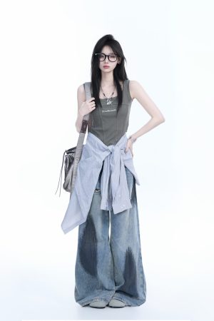 Spicy Girl Tank Top for Women - American-Style Slim Fit, Unique Design for Layering, Casual Streetwear