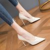 Spring 2025 Women's High Heels, Sexy Pointed Toe Shallow Mouth Thin Heels, Versatile Commuter Professional Shoes for Modern Style