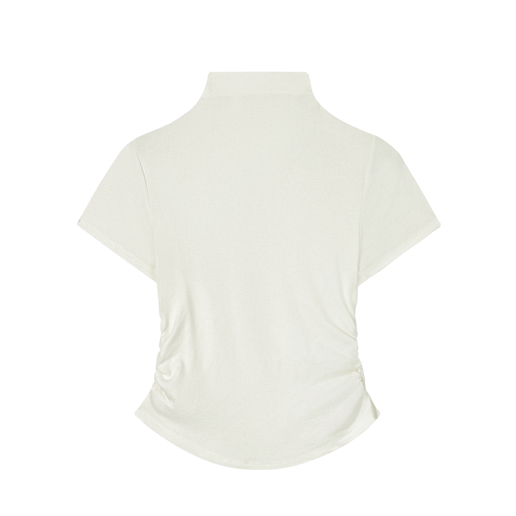 Spring 2025 Women's Red T-shirt, Half High Neck Base Layer Outerwear, Korean Style Fashion Top Spring 2025 Women's Red T-shirt, Half High Neck Base Layer Outerwear, Korean Style Fashion Top