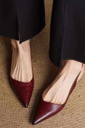 Spring Kitten Heel Closed-Toe Sandals for Women - Sexy Office Commuting Style