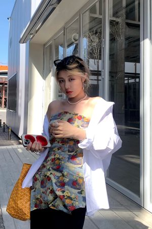 Spring Versatile Slimming Long Sleeve Shirt for Women with Unique Design - Trendy 90s Inspired Fashion Top