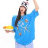 Starfish Shell Basic Loose Couple Pullover T-Shirt - Casual Short Sleeve Top for Y2K and 90s Style Fashion